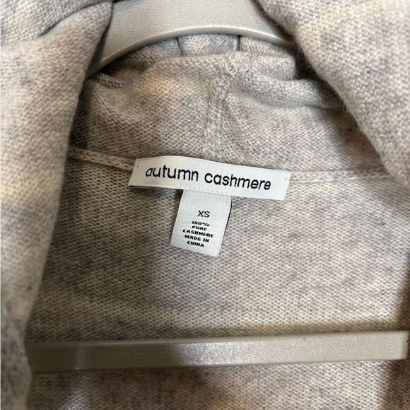 Autumn Cashmere Striped Cardigan with Hood - Picture 2 of 3